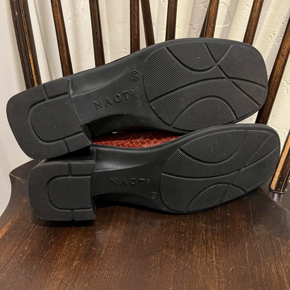 NAOT WOVEN RUST BROWN LEATHER SLIP ON COMFORT SIZE 40, US 9-9.5 - Picture 7 of 7